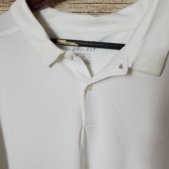 Nike Dri Fit White Polo Shirt Central Valley Engineering Asphalt Inc Embroidered - Picture 3 of 8
